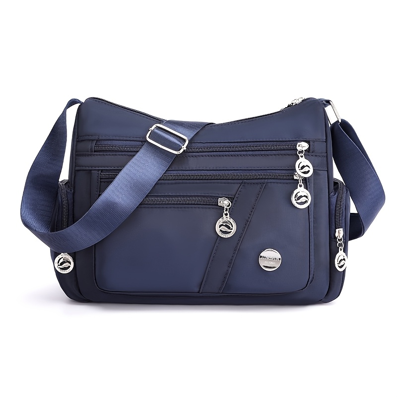 TEMU Christmas Gift New Oxford Cloth Women's Bag Multi-compartment Single Shoulder Crossbody Bag Fashionable And Versatile Travel Bag Middle-aged And Elderly Mother Bag Casual Bag