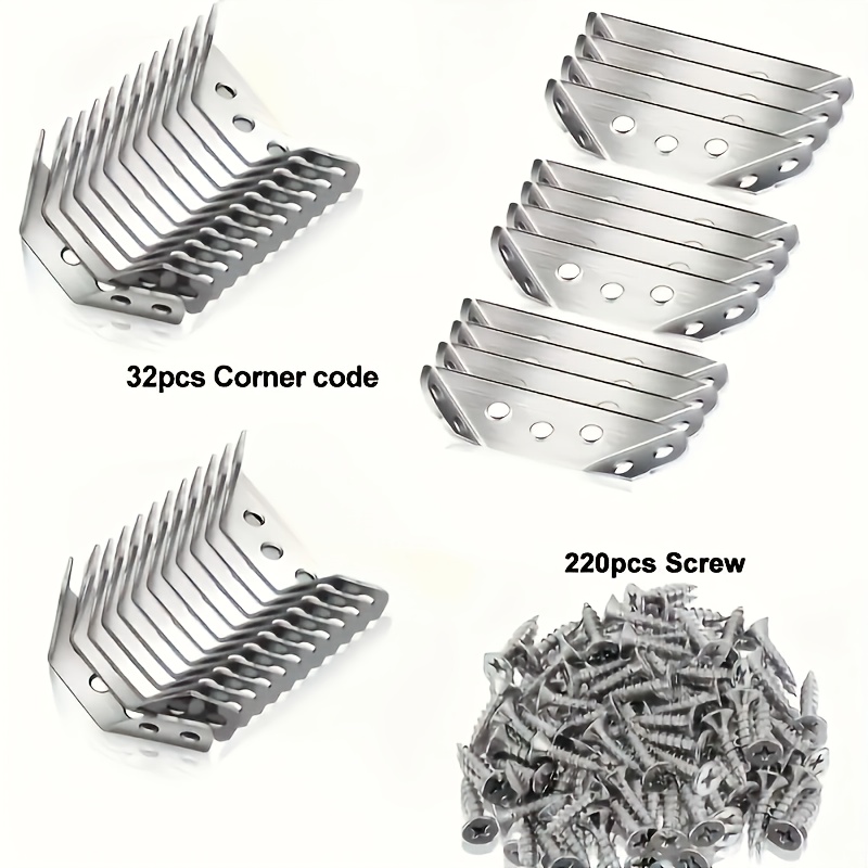 

32pcs Universal Steel 220 - Triangular Set For Shelves, Cabinets, - & &