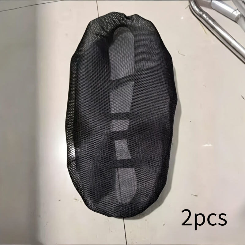 TEMU 2 fundas para asiento de bicicleta eléctrica/motocicleta - Diseño de malla 3D antideslizante duradero, adecuado para fundas de asiento