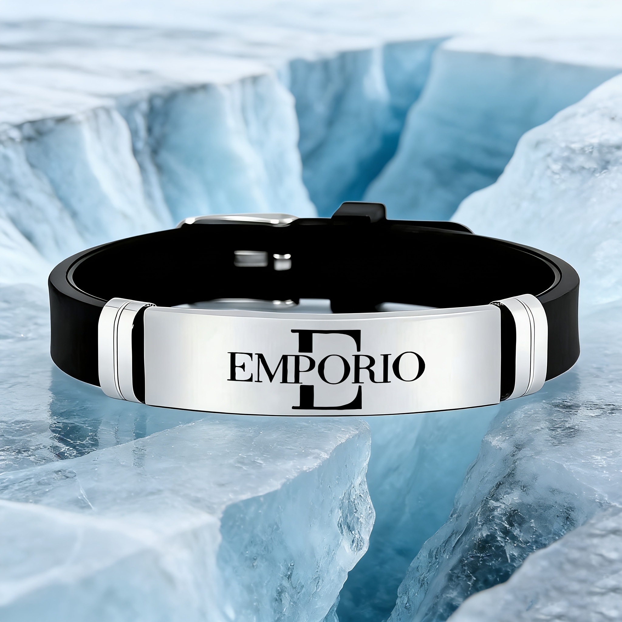 Image of Easy And Stylish Additions, 202 202 Stainless Steel Silicone Bracelet, Suitable For Holiday Birthday Gifts For , Family, And Colleagues