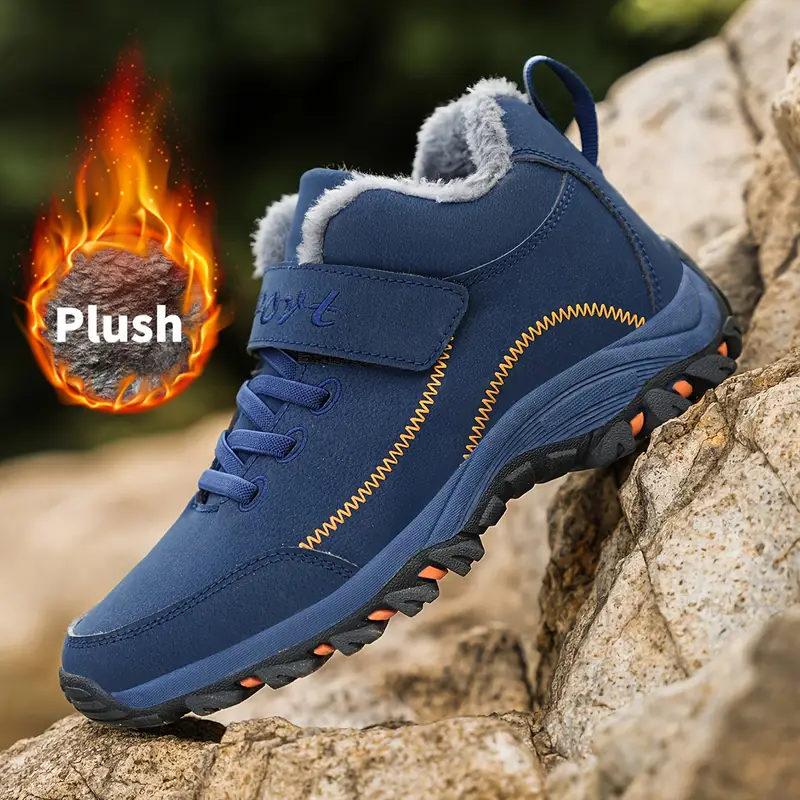 mens womens winter snow boots with like collar skid rubber traction tires closure short ankle high outdoor hiking shoes for mud warm beige copper unisex couples heavy duty tread winter shoes for men winter boots for men snow boots for men winter boots for women snow boots men bottes hiver homme snow shoes mens snow boots winter clothes for men snow shoes for men mens winter shoe mens winter clothes winter shoes men shoes Product details 3