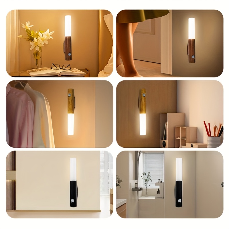 2pcs Motion Sensor USB Charging LED Bedside Ambient Lights