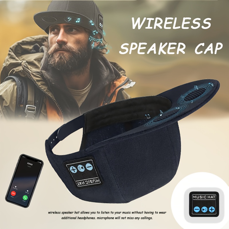 

Music Baseball Cap, With Adjustable Wireless Speaker, Outdoor Sport, Birthday Gifts, That To Music And Answer Calls For Men/women/boys/girls, Black