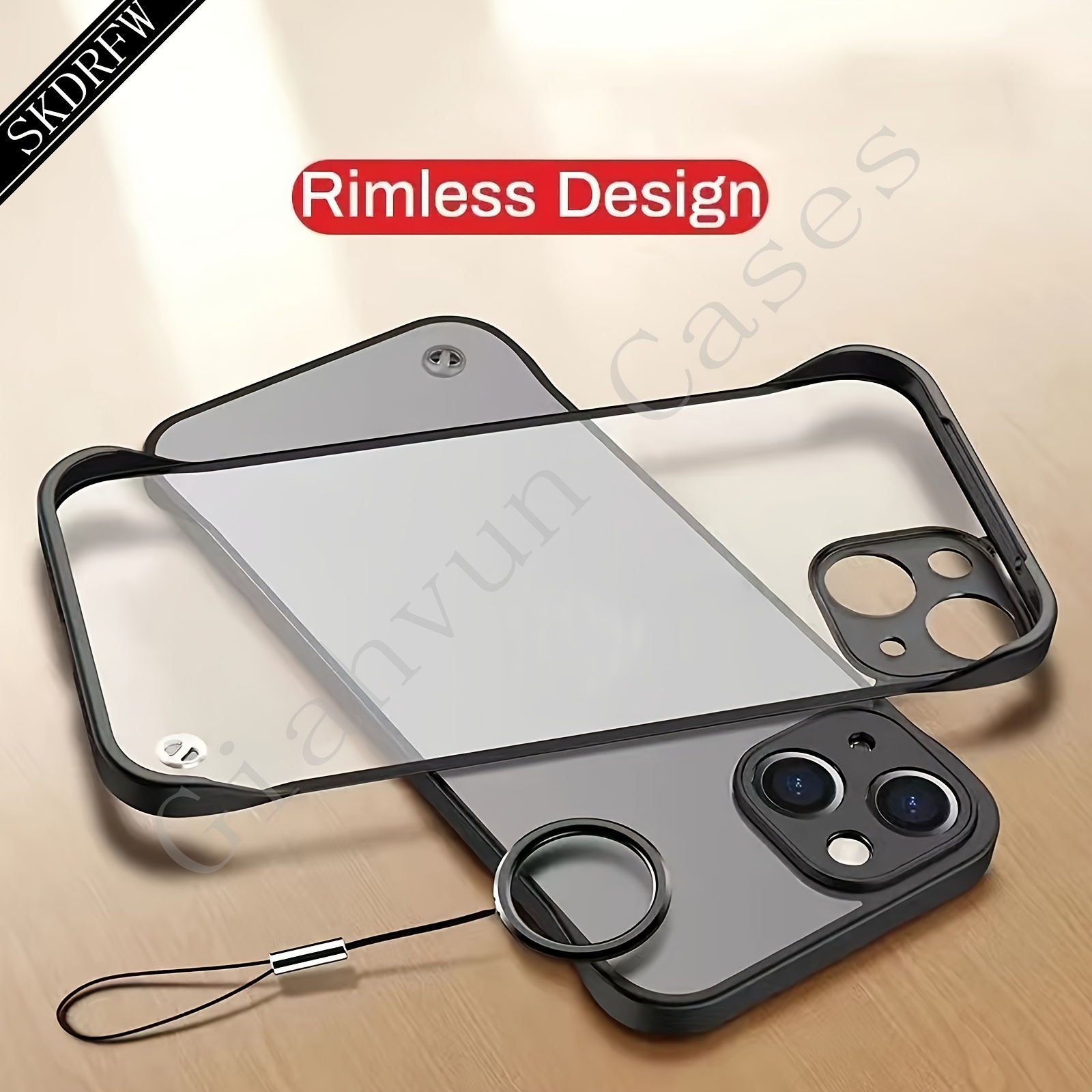phone case minimalist ultra thin borderless matte non - Temu Mauritius