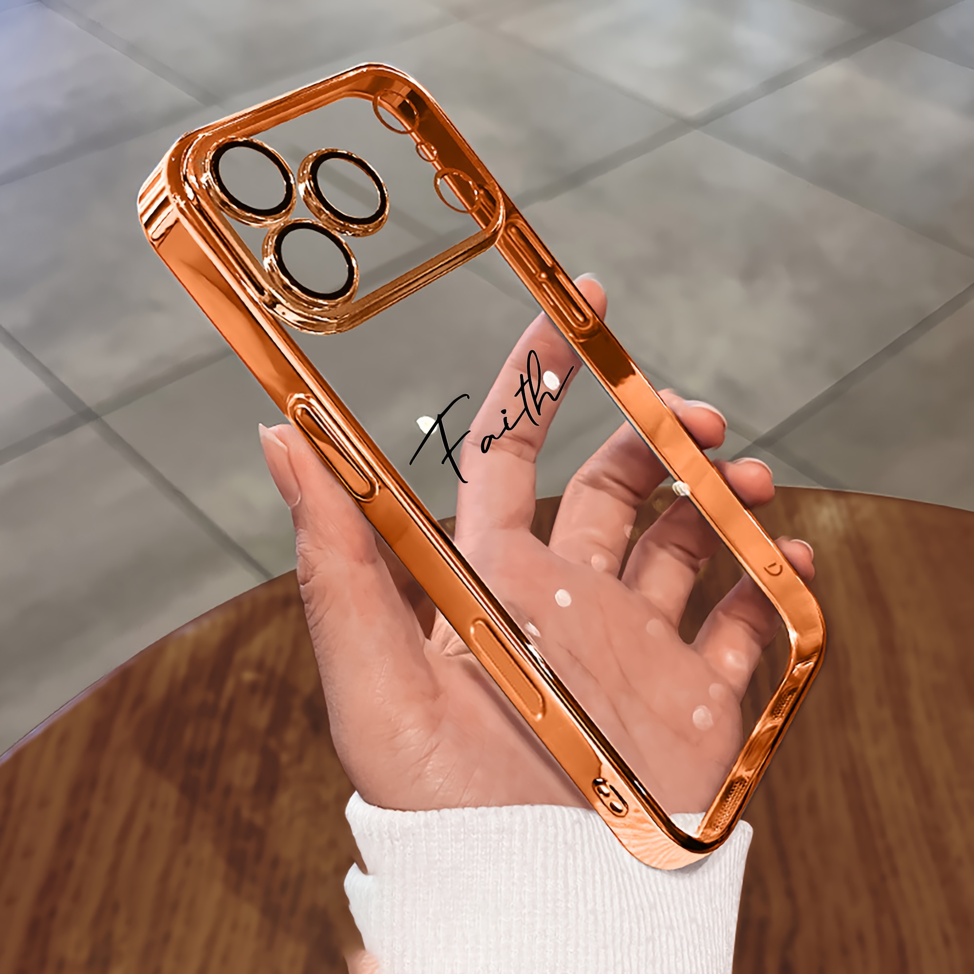 E-shop Handyhülle - Personalisierte Namenshülle kompatibel mit iPhone 17 Pro Max, 17 Air, 17 Pro, 17. Neue Candy Farben Klares Weiches TPU Plating Case