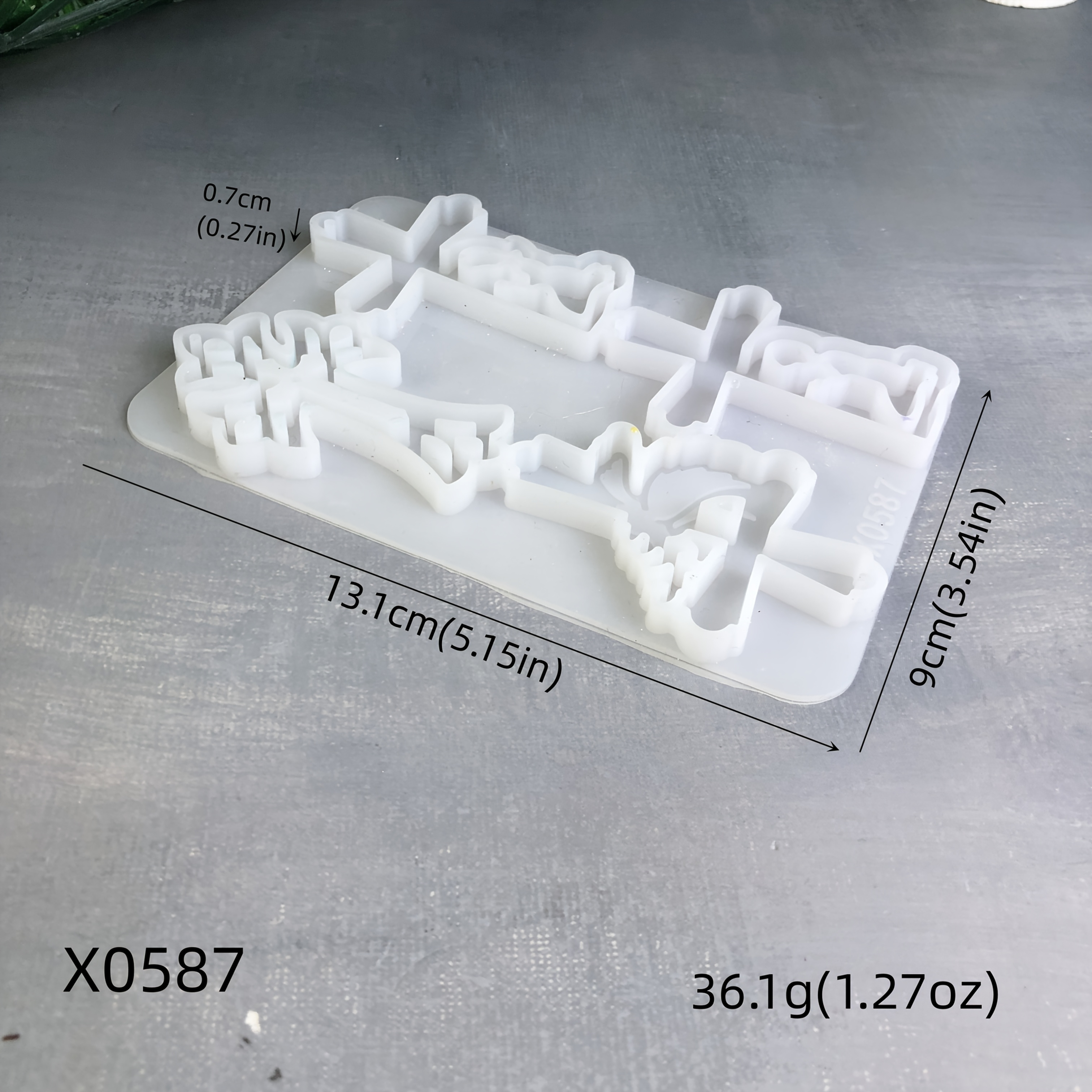 Resin Casting Molds, Cross Pendant Decoration Mold, Easter Cross Resin Plaster Hanging Decoration, Cross Combination Silicone Mold