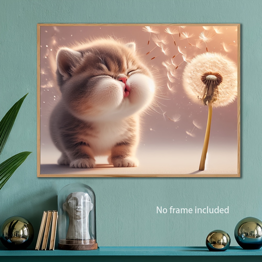 

Cat & Art - 12x16" Oil Painting Decor For , ,