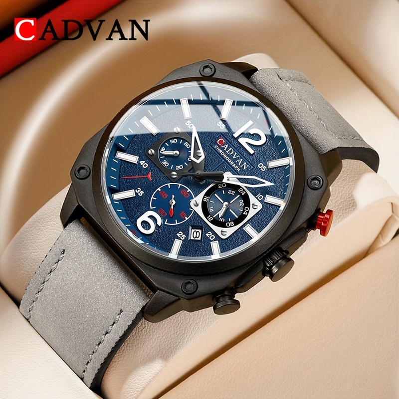 

Men's Fashion Multifunctional Waterproof Calendar Quartz Watch (with Gift Box)