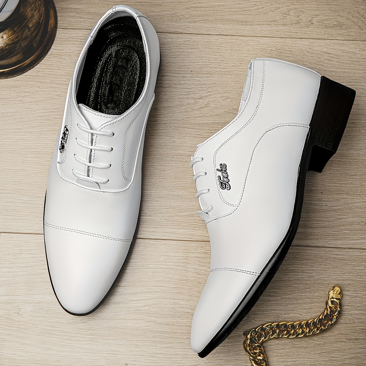 mens white lace up oxford dress shoes sleek pointed toe with