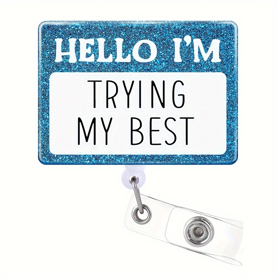 HSSPIRITZ I'm Fine It's Fine Everything is Fine Badge Reels Retractable  Fire Dumpster Cute ID Clip with 360° Swivel,for Nurse Name Tag Card Nursing  Doctor Teacher Student Work Office Alligator Clip 