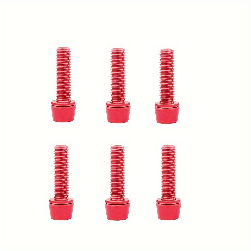 6pcs Bicycle Stem Bolts, Bike Stem Screw M5x18mm Bike Bolts, Bike Handlebar Screw Hex Socket Screw Stem Parts For Cycling Mtb Bicycle