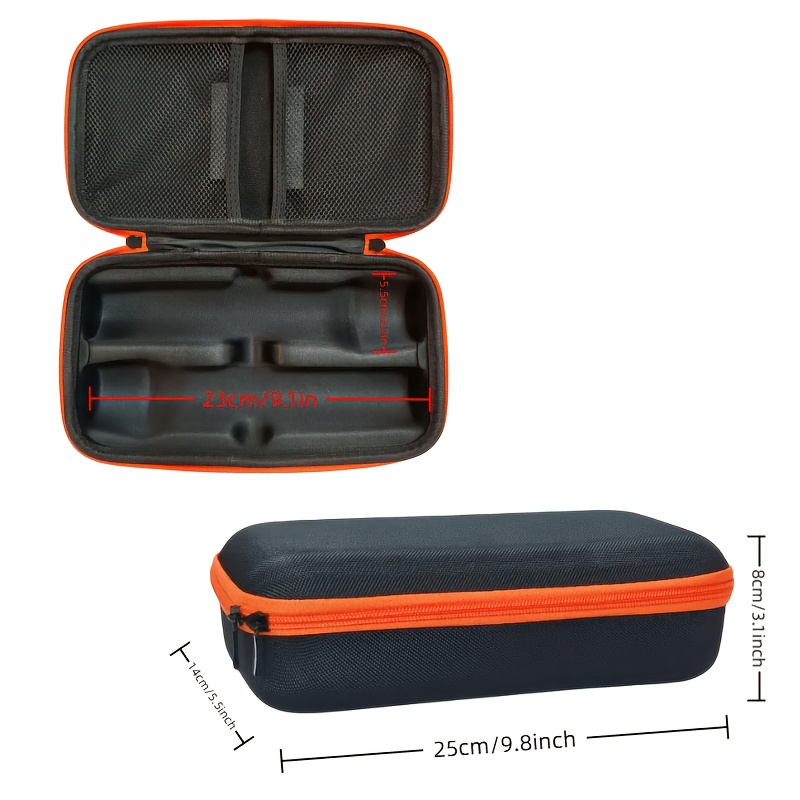 TEMU Étui de portable en EVA compatible avec les microphones et accessoires JBL - Housse de transport de voyage durable avec poignée, support de