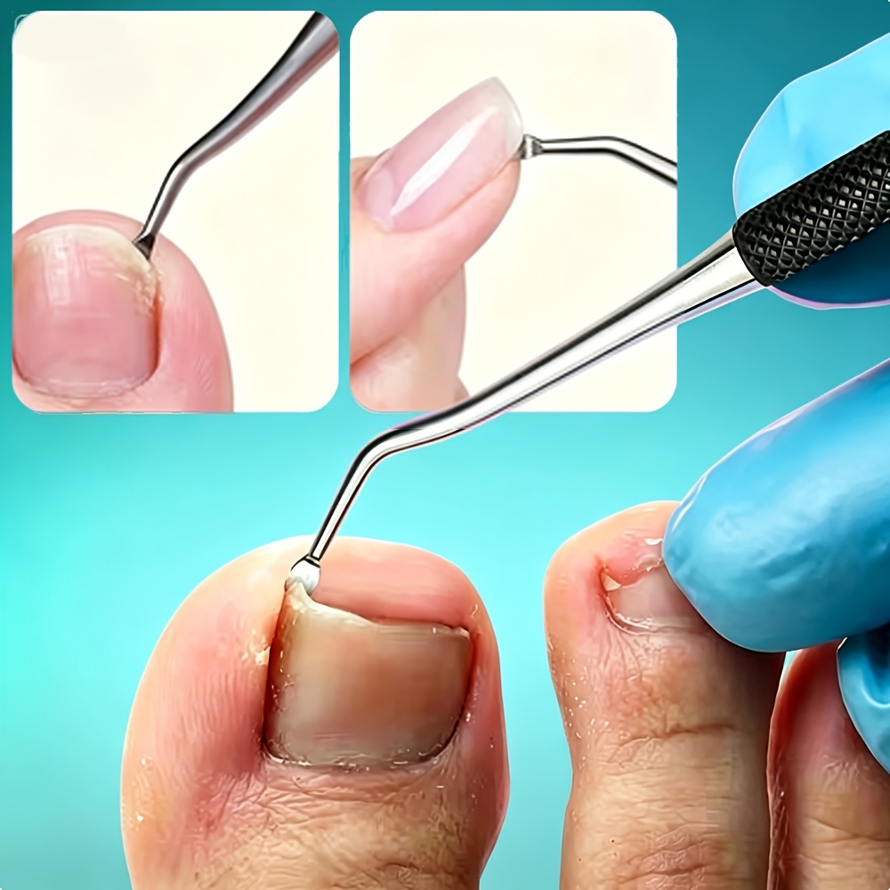 5pcs Men's Heavy-Duty Toenail Clipper Set with Classic Black Handle