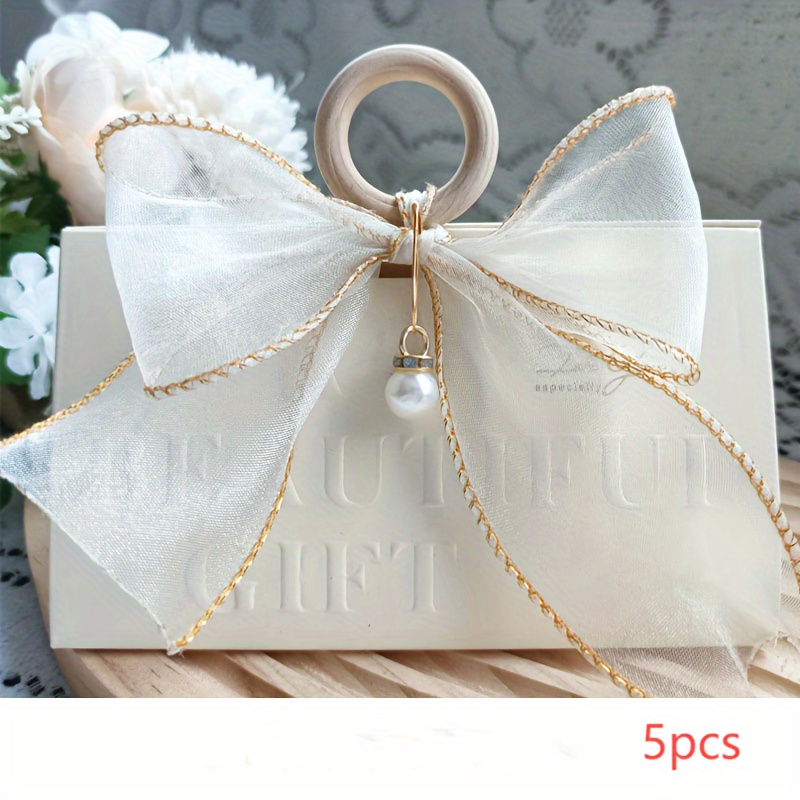 Image of 5pcs European Style Paper Packaging Box, Souvenirs Packaging Box, Light Luxury Handbag Gift Box Suitable For Wedding Candy Packaging Box, Festival Gift Packaging