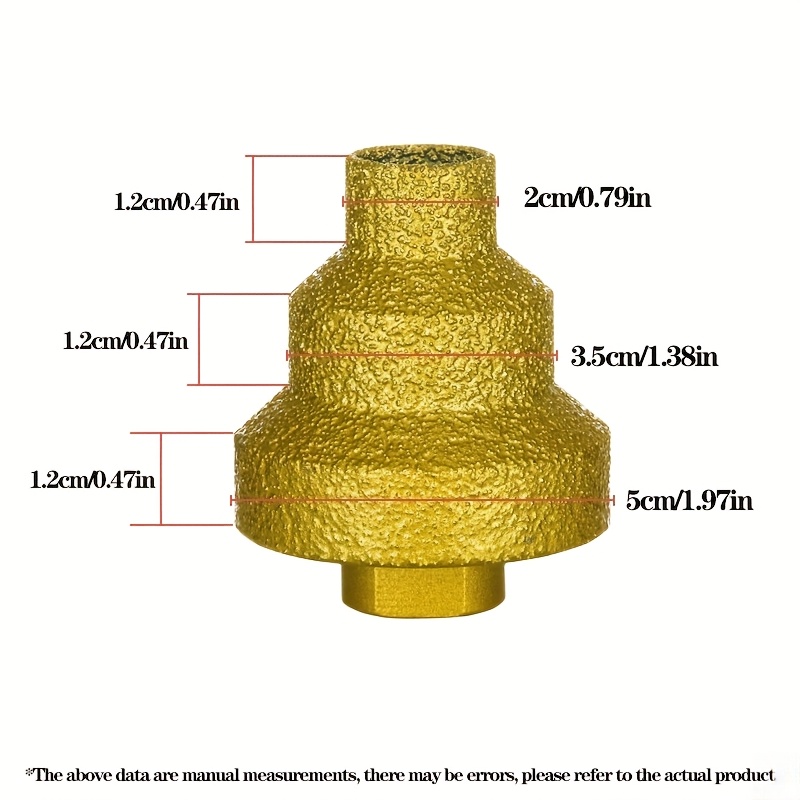 [3-layer Tapered Diamond Hole Cutter] 20/35/50mm Tile Marble Glass Drill Bit M10 Threaded Drill Bit Efficient Cutting Puncher Multifunctional Ceramic Opening Tool