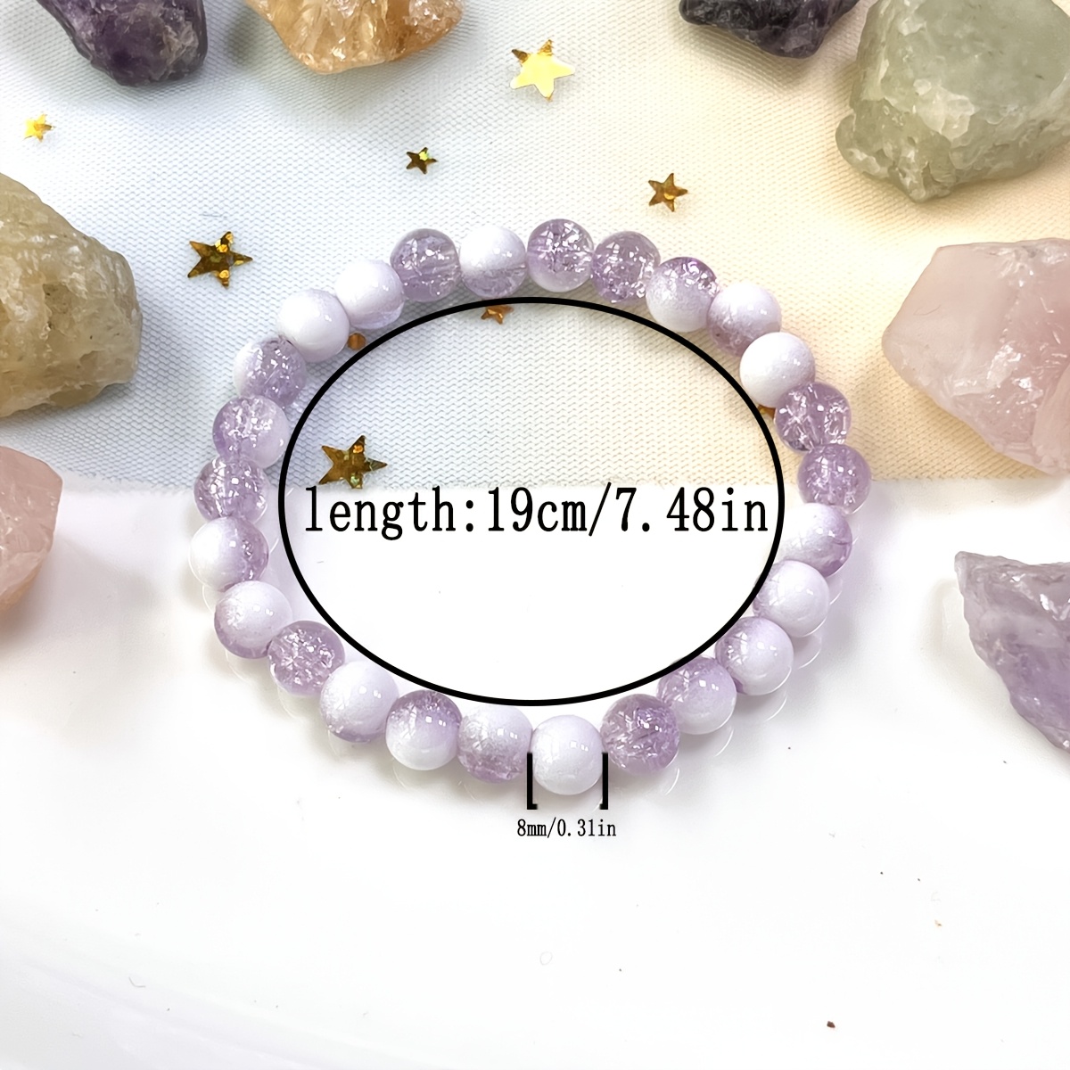 Bohemian Style Glass Bead Bracelet, Everyday Wear