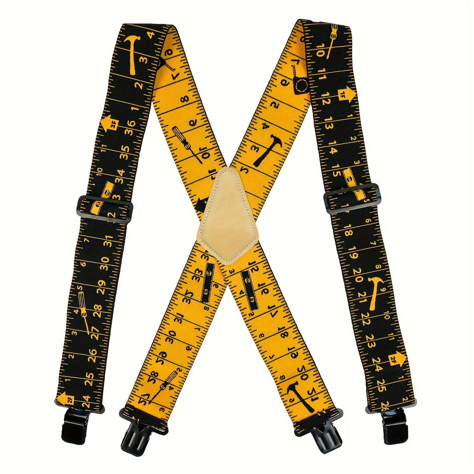 Mens Suspenders X-Back 2 Wide Adjustable Solid Straight Heavy Duty Clip  Suspenders for Men Women