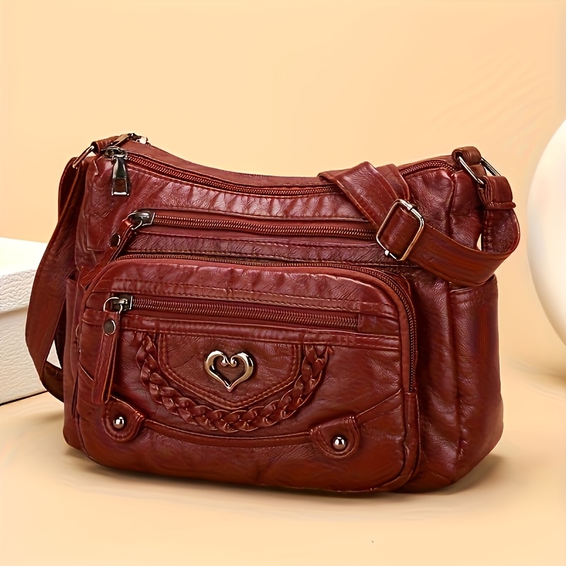 borsa a   da donna  , cerniera con   casuale, tracolla regolabile, tasche multiple per oggetti personali, perfetta per il tragitto giornaliero, lo shopping,    ,   e  , un   per   Dettagli dell'articolo 2