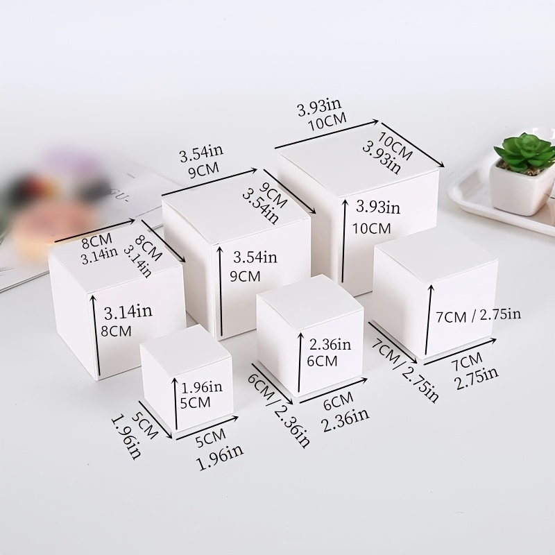 Simple Square Gift Boxes with Lids for Packaging