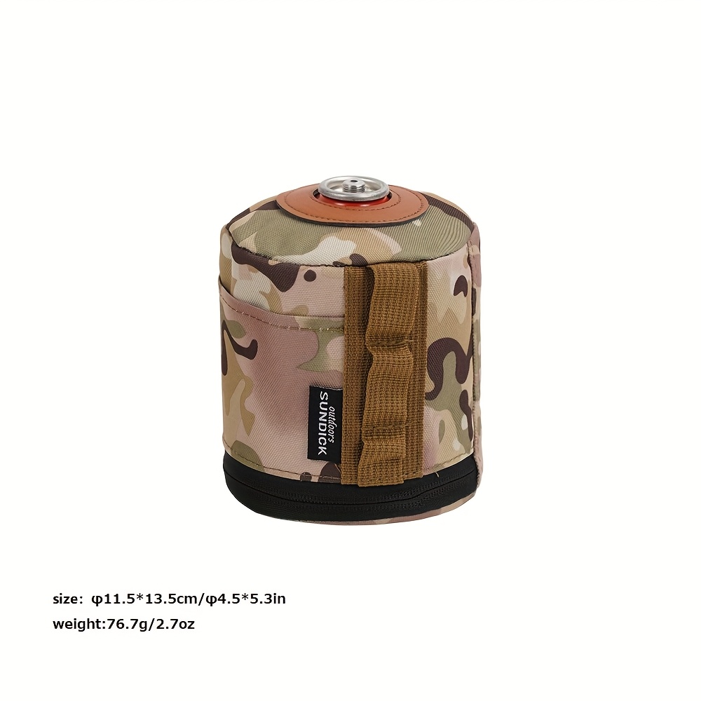 1pc Durable Pet Camouflage Propane Tank Sleeve - Fits Flat, Long & Straight Tanks With Secure Straps, Ideal For Outdoor Camping Gear
