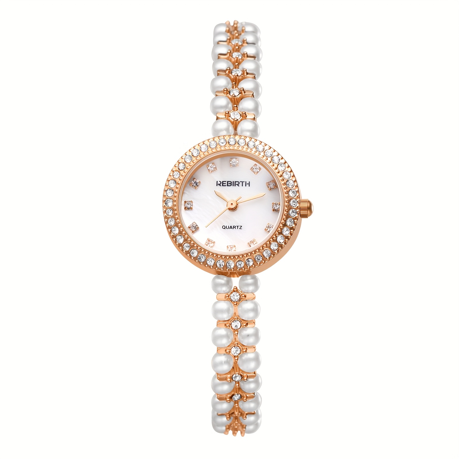 Montre-bracelet en or colorée et luxueuse pour femmes