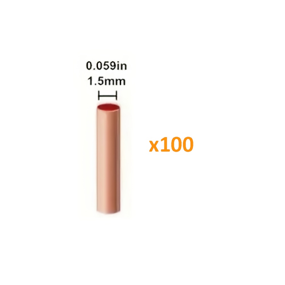 TEMU 100 Stück verpackte 1,5/2,5/3,0/4,0 mm² gerader Durchgangs-Crimp-Spleißverbinder