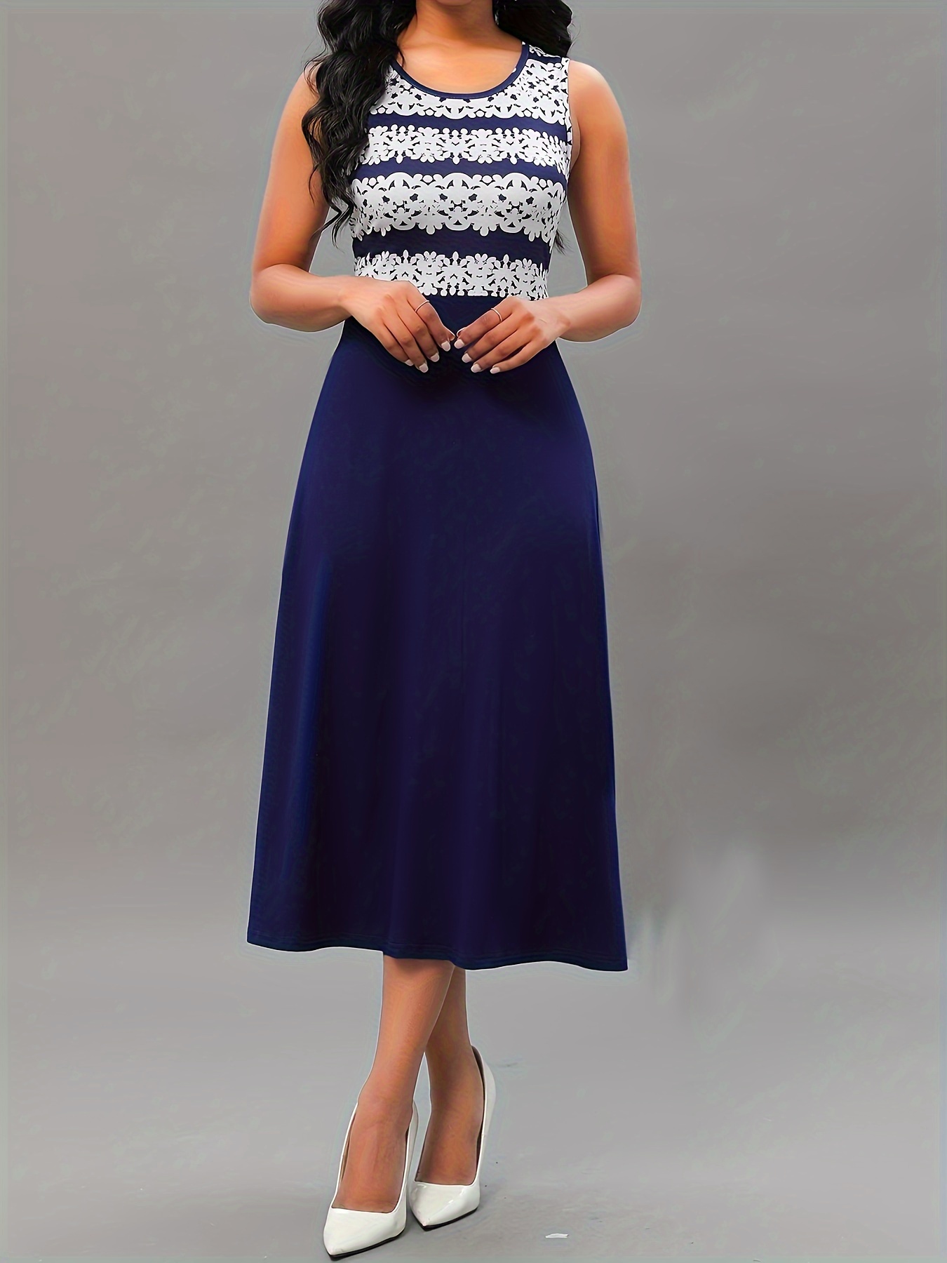 spring summer womens two piece dress set printed - Temu Ireland