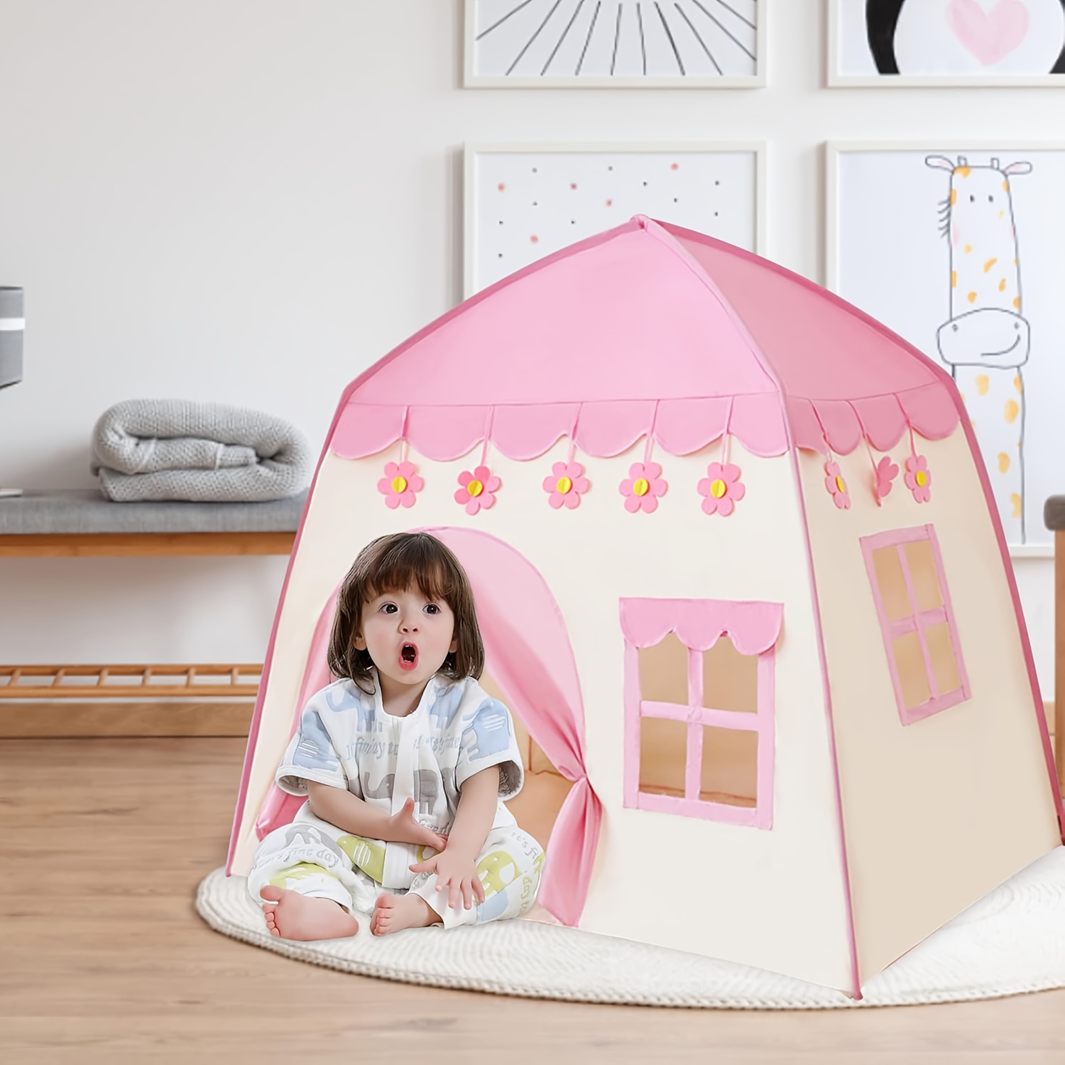 luxury princess play tent indoor playhouse vibrant Temu