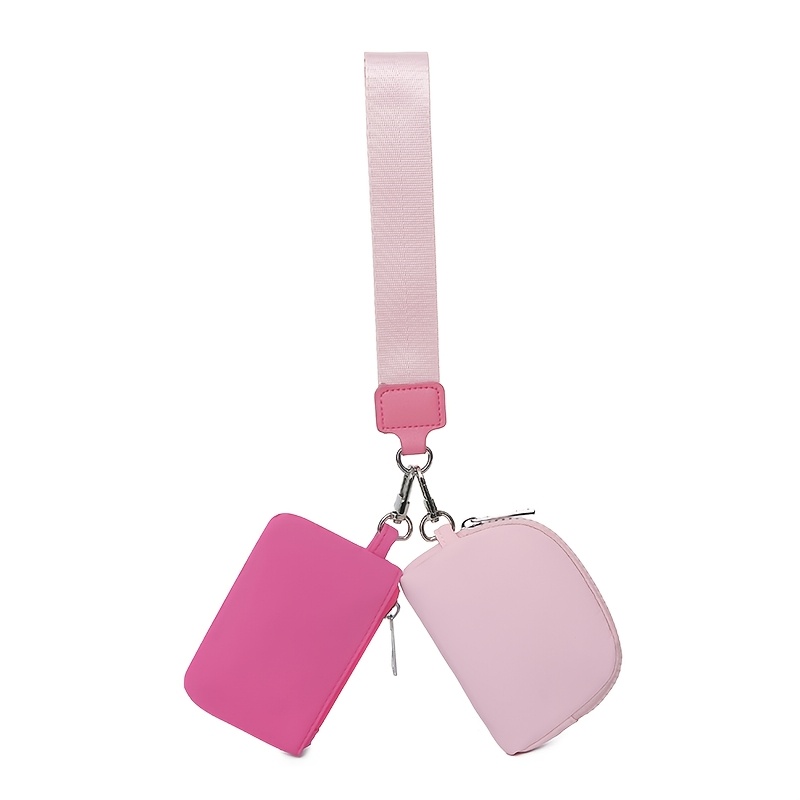 TEMU Nuovo Portamonete da Donna, Porta Carte, Portachiavi, Borsa a Casual, Pochette Organizzatrice con Cerniera