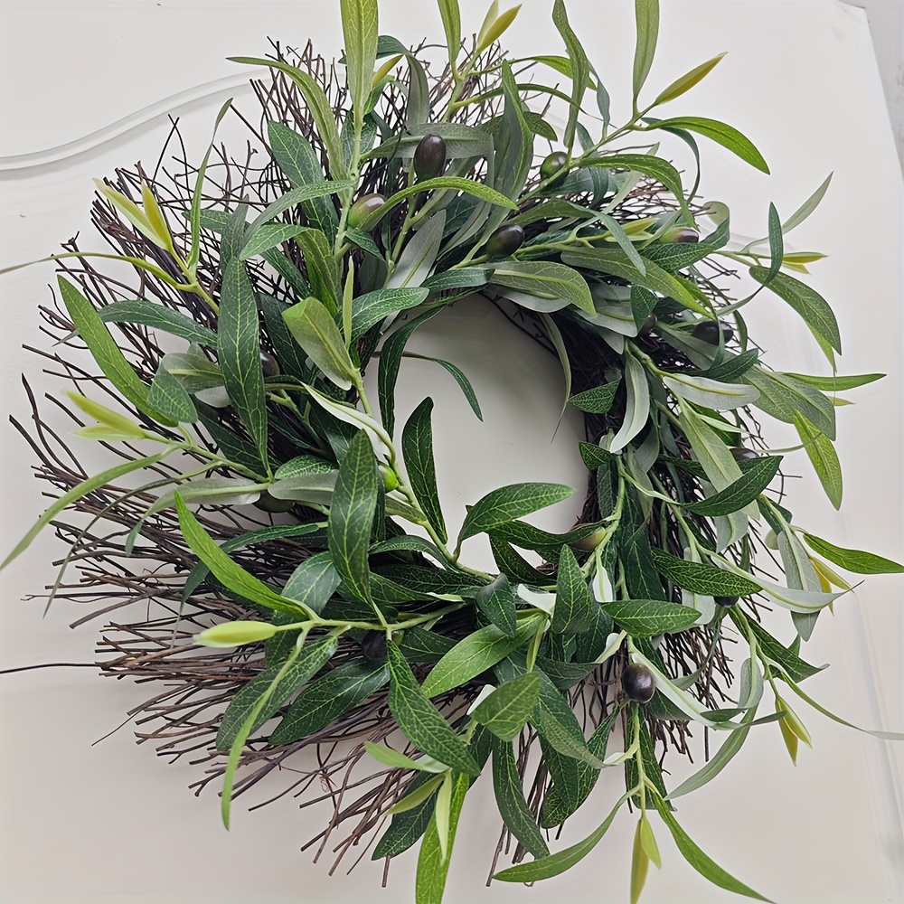 

1pc Wreath - , No Power Needed, Front Door Home Decor