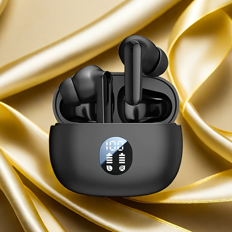 Touch Control Wireless Earbuds with LED Display - HiFi Stereo Sound, Lightweight & Compact Design for Gaming, Running & Cycling