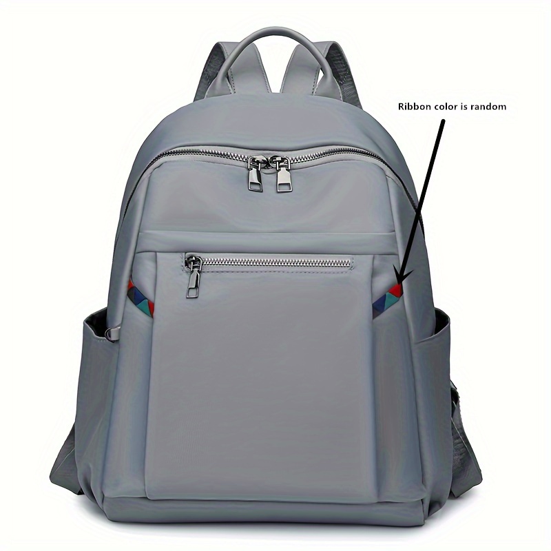 Grey cloth large-capacity lightweight women's store backpack