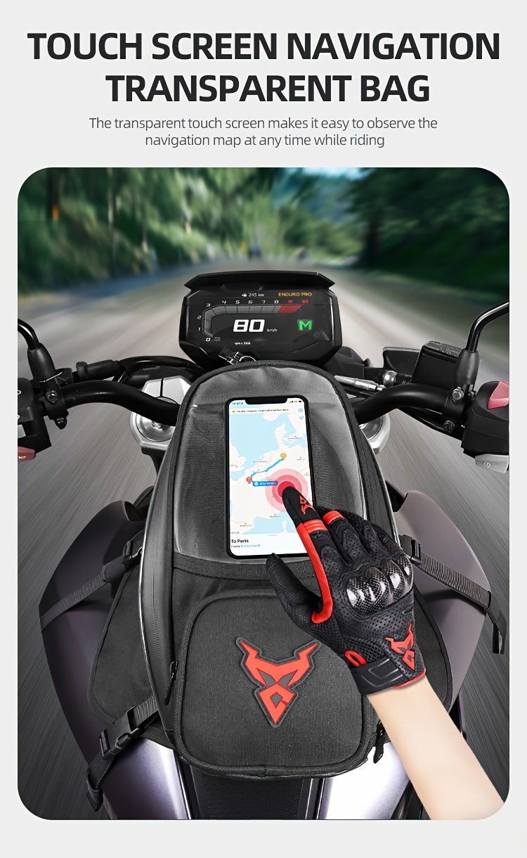 Borsa Serbatoio Moto Impermeabile Con Schermo Touch Per - Temu Italy