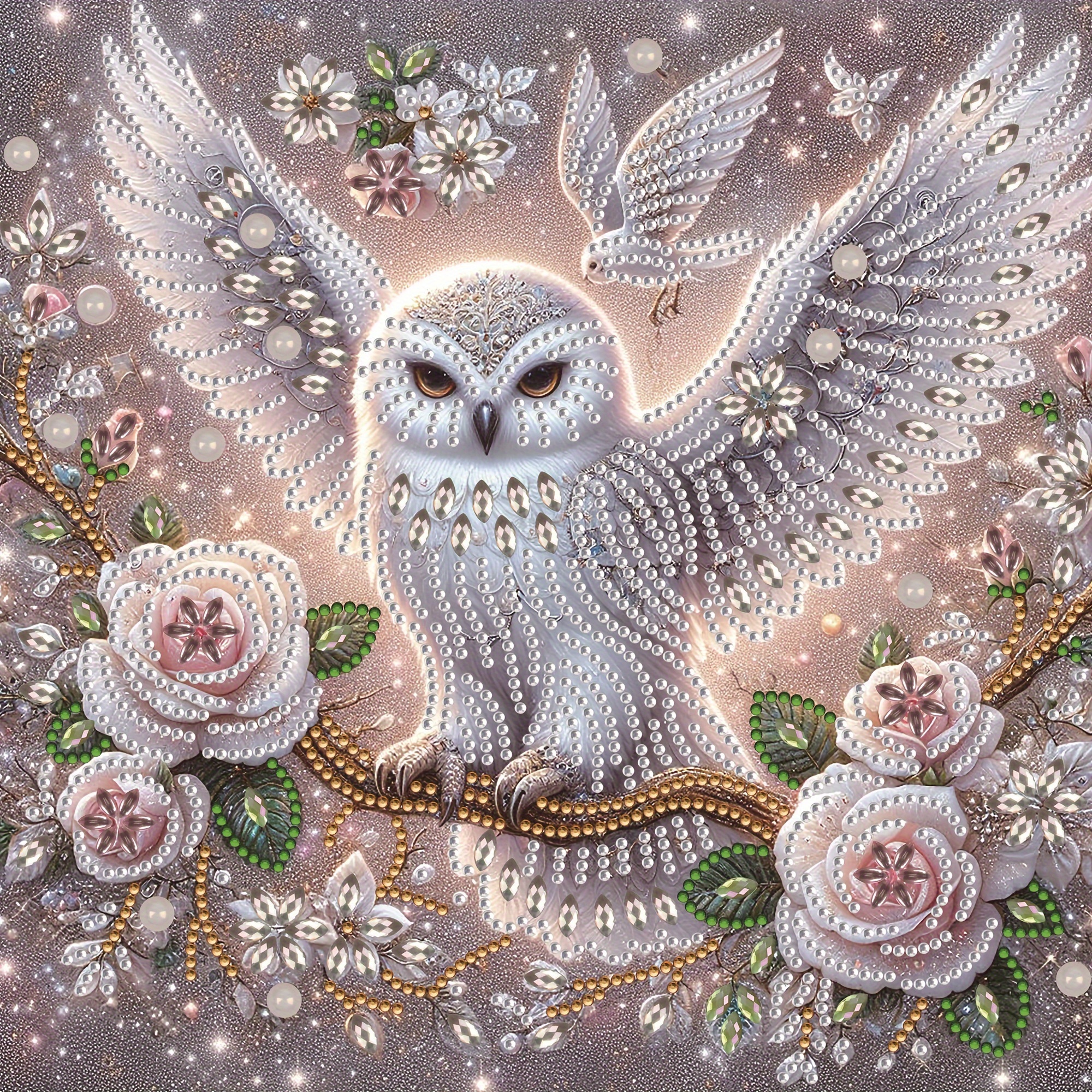 

Owl Diamond Art Kit - 5d Diy Crystal Painting, Unique Shaped Mosaic Craft, Canvas Wall Decor, Creative Handmade Gift