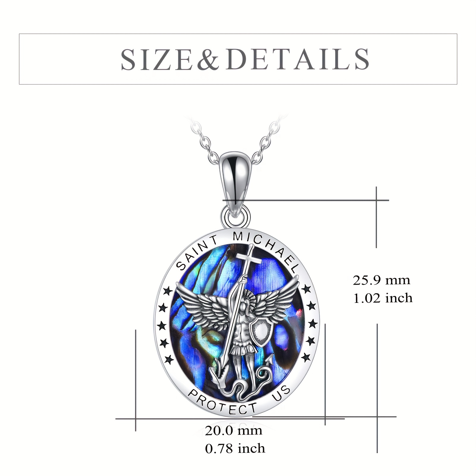 St Michael Pendant Close-up