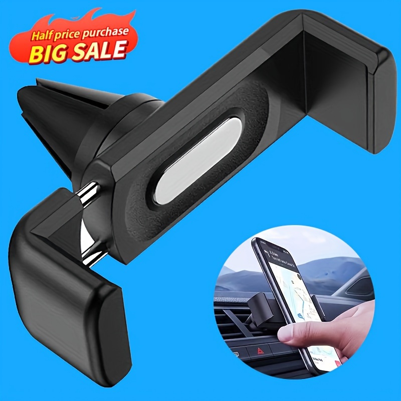 

360° Rotatable Universal Car Phone Holder – High Strength Abs With Tpu Grip, Foldable And Portable Vehicle Bracket For Smartphones