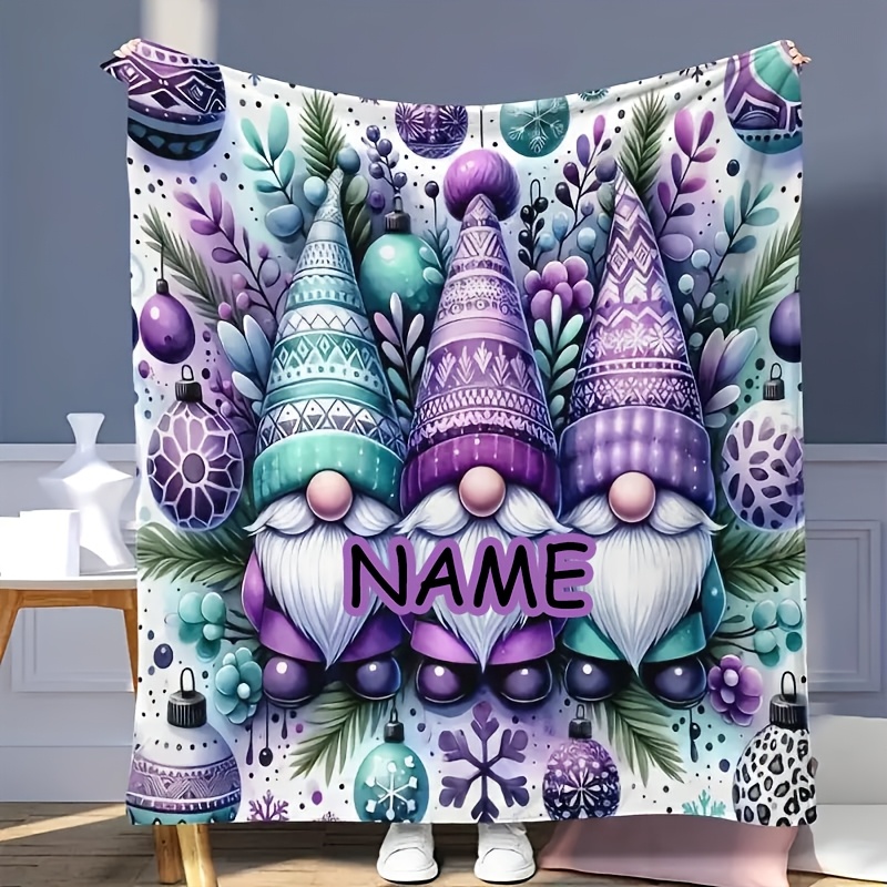 

Purple Blanket - Personalized, For , Bed, , Camping, , - ,