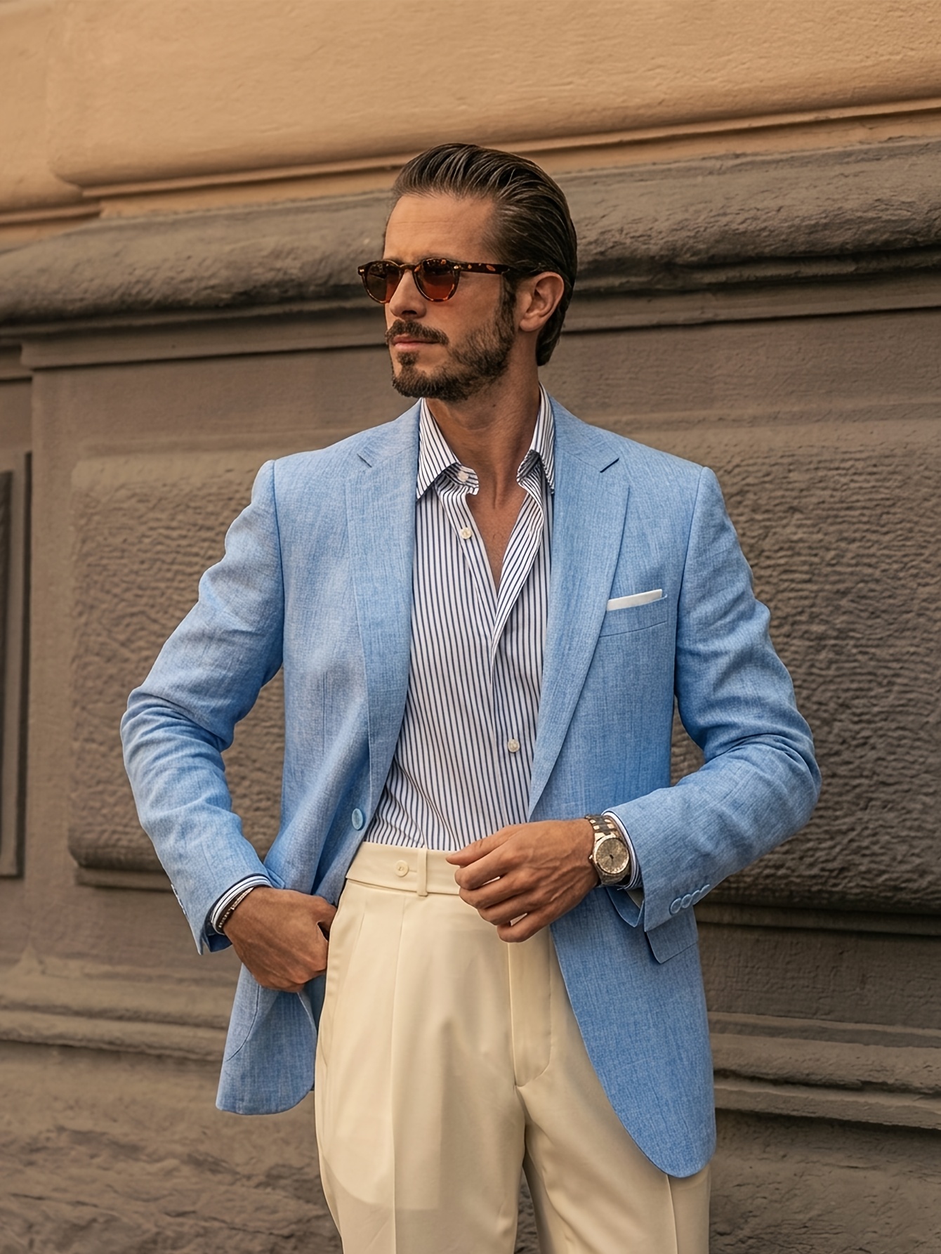 sachin and babi light blue dress Smart Casual Men