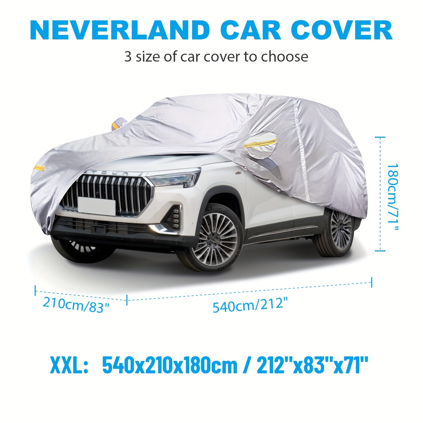 TEMU Neverland 190t Suv Car For Automobiles Uv Universal Fit Suv Xxl Xl