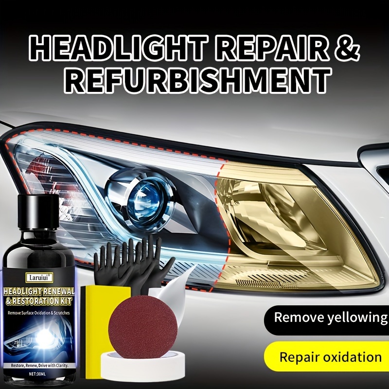 Kit Restauración Faros Coche Reparador Faros Pulidor Luces - Temu