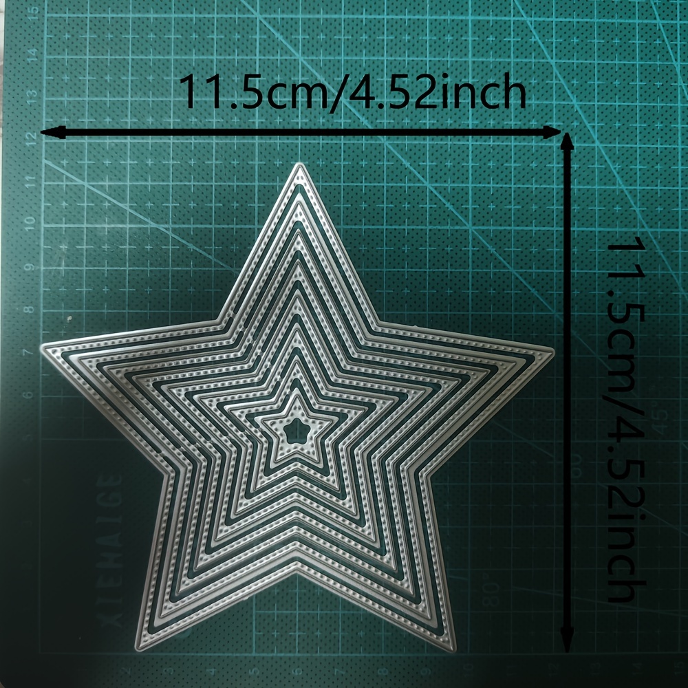 1pc Newcutting Dies 2024 New Arrivals 5 Pointed Dies Metal Cut Dies For Handicrafts Manual Decorative