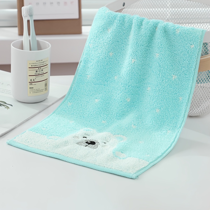 Towel Face Wash All Small Towel Hand Towel Absorbent Soft Non-shedding Cute Bear Hand Towel Bathroom Home Use