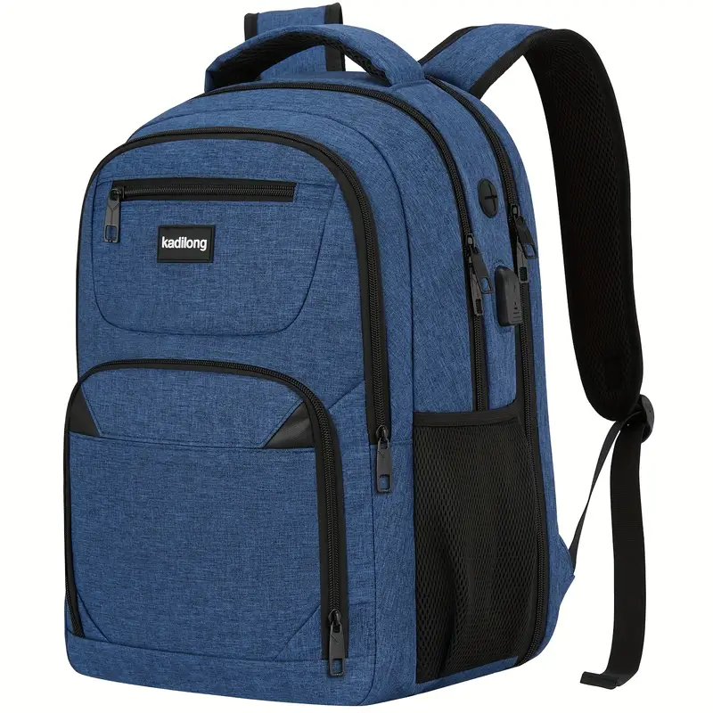 15.6 laptop backpack men blue Travel 15,6" MaterialWaterproof Oxford cloth Large capacity main bag It can hold multiple books DELSEY PARIS Wagram Backpack 15,6"