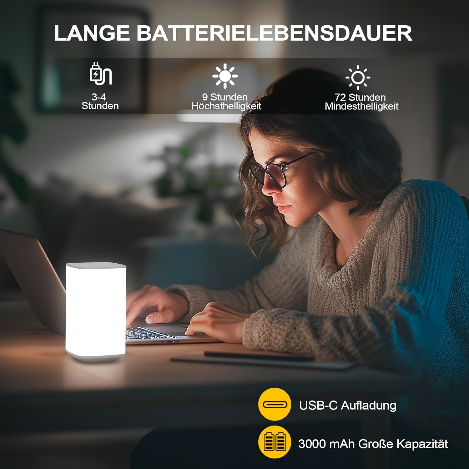 Color ring color selection light RGB, touch bedside lamp, night light/remote control desk lamp, adjustable color changing night light, timed shutdown, USB charging/suitable for bedroom, living room, party, Christmas, birthday gift atmosphere light