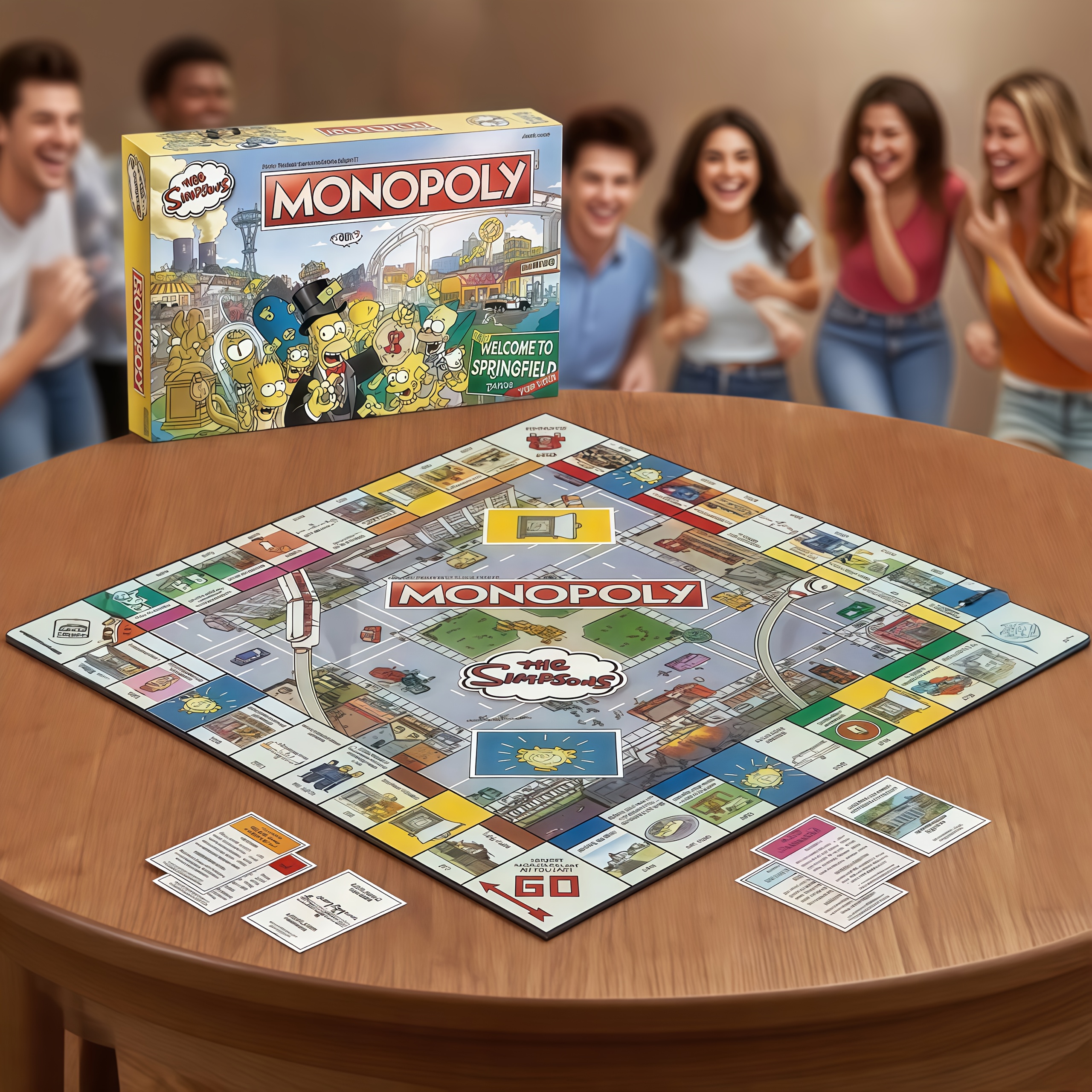Monopoly Simpsons Familie Editie Bordspel - Verzamelbare Editie met Ikonische Karakters & Landmeters