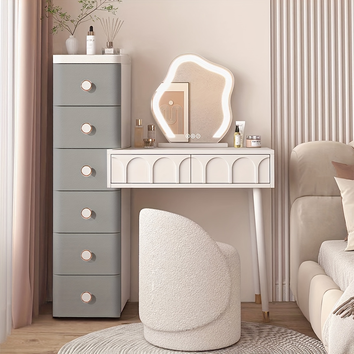 Zero-Footprint Ultra-Deep Bath Cabinet with Storage Drawers