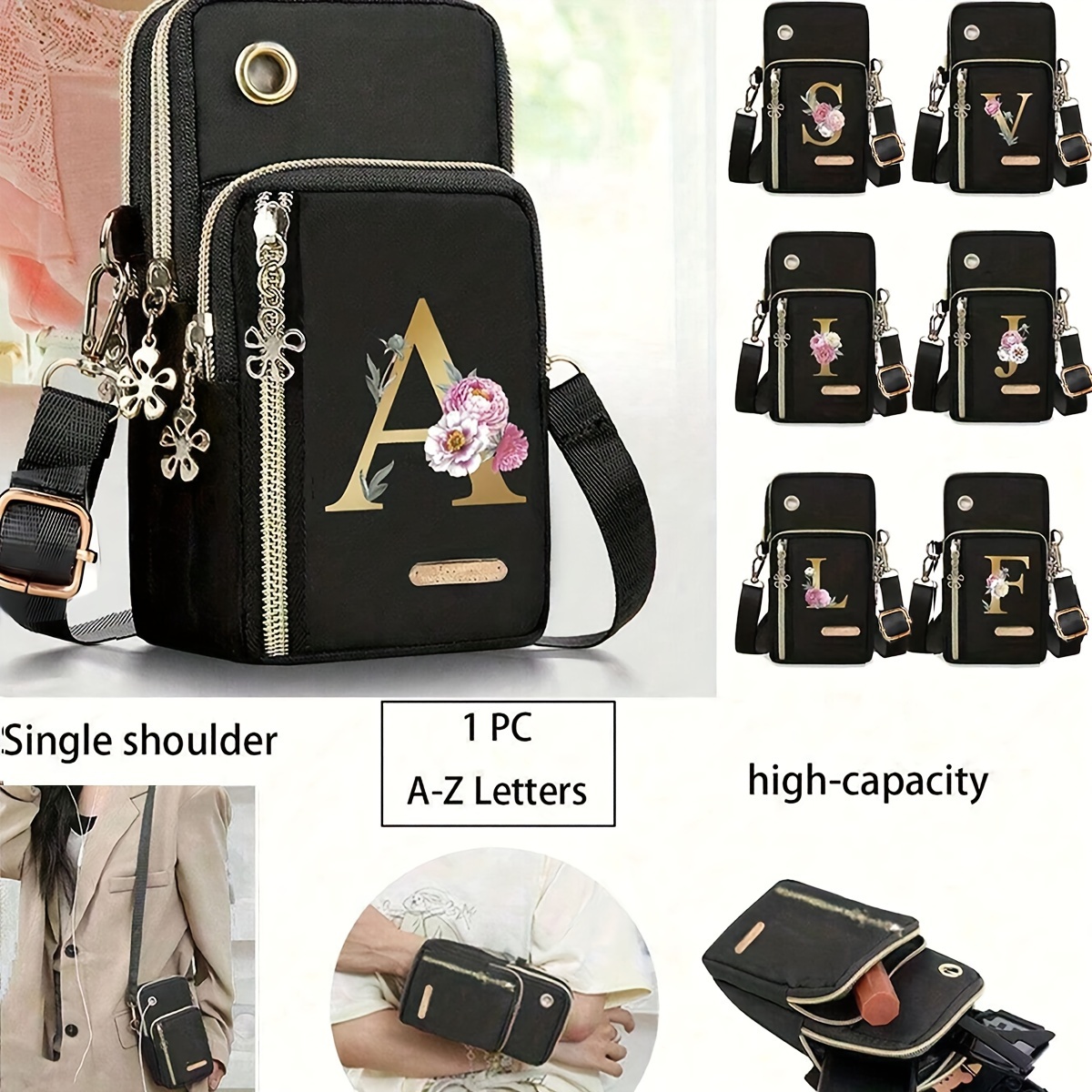 

Bag Phone & - , Zippered, For Use & , 's ,