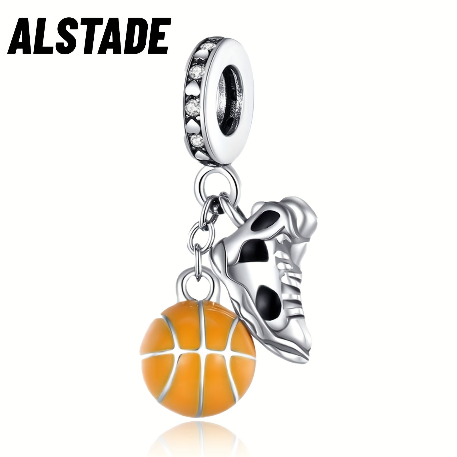 

S925 For Bracelets Basketball And Sports Shoe Dangle Charm Pendant Fit Bracelets Necklace Luxury Gift Diy Jewelry Making