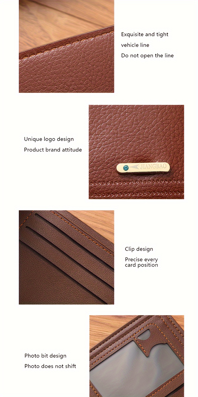 1pc Men's PU Leather Wallet, Large Capacity Vintage Wallet, Ideal Gift For Dad Or Grandpa