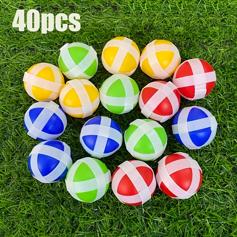 TEMU 40 palline adesive a forma di , giocattoli sportivi per interni ed esterni (colori casuali), regalo di compleanno , regalo di Halloween